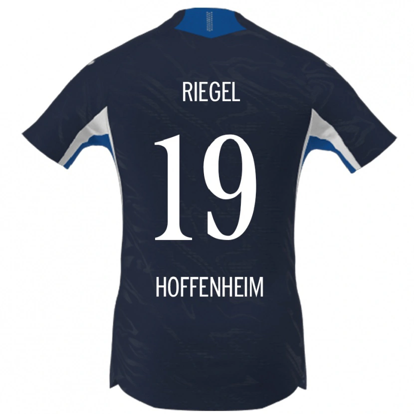 Danxen Dzieci Adrian Riegel #19 Granatowy Biały Domowa Koszulka 2025/26 Koszulki Klubowe