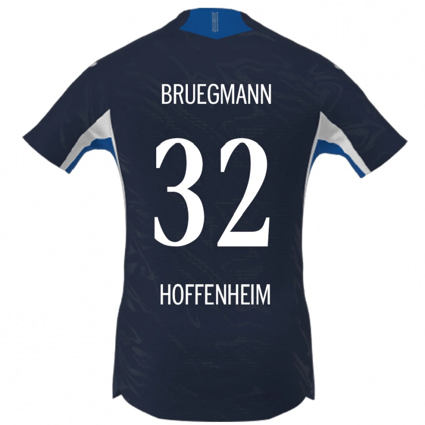 Danxen Dzieci Lukas Bruegmann #32 Granatowy Biały Domowa Koszulka 2025/26 Koszulki Klubowe