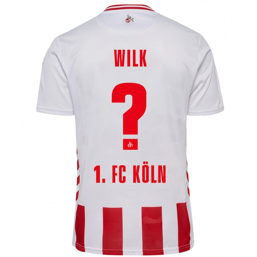 Danxen Dzieci Emil Wilk #0 Biały Czerwony Domowa Koszulka 2025/26 Koszulki Klubowe