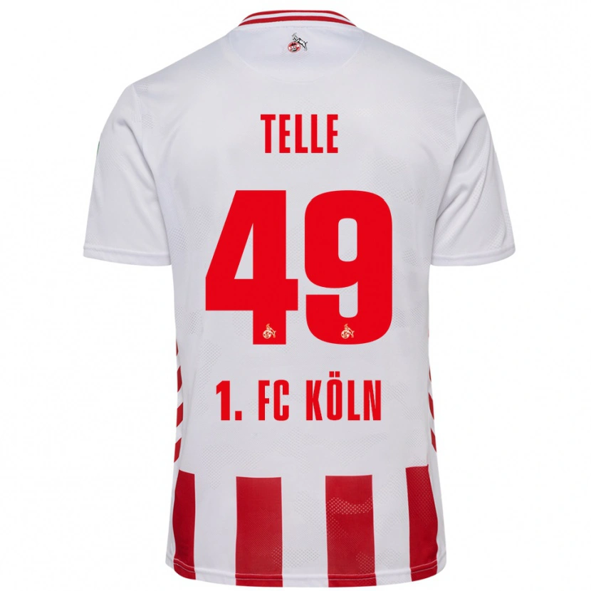 Danxen Dzieci Neo Telle #49 Biały Czerwony Domowa Koszulka 2025/26 Koszulki Klubowe