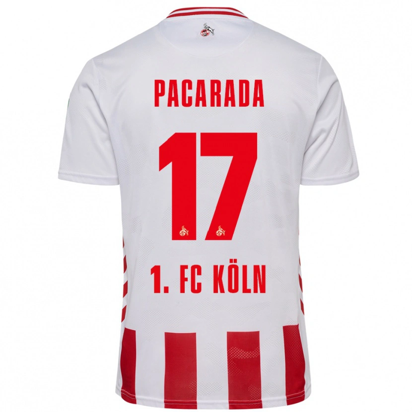 Danxen Dzieci Leart Paçarada #17 Biały Czerwony Domowa Koszulka 2025/26 Koszulki Klubowe