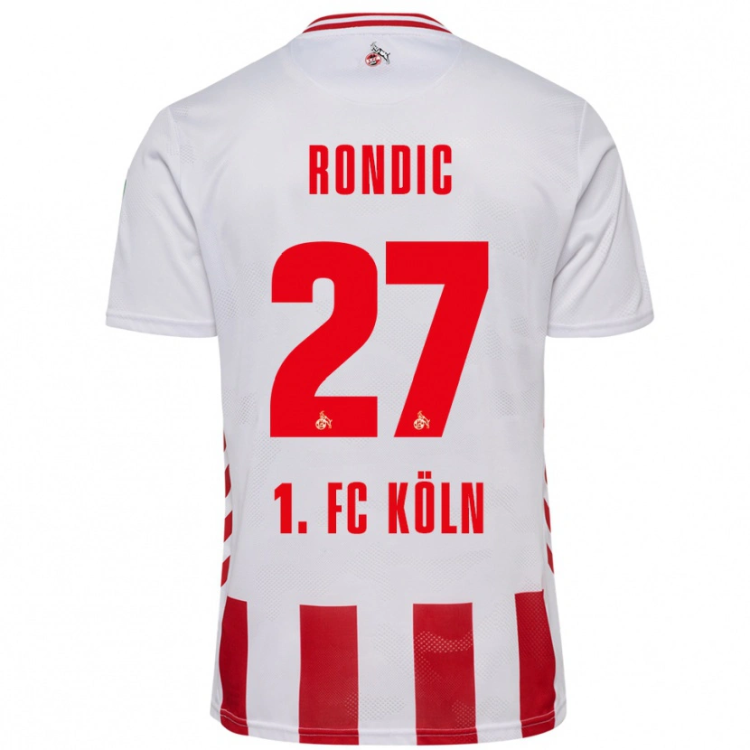 Danxen Dzieci Imad Rondic #27 Biały Czerwony Domowa Koszulka 2025/26 Koszulki Klubowe