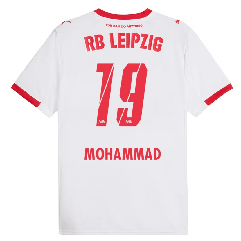 Danxen Dzieci Sammy Mohammad #19 Biały Czerwony Domowa Koszulka 2025/26 Koszulki Klubowe