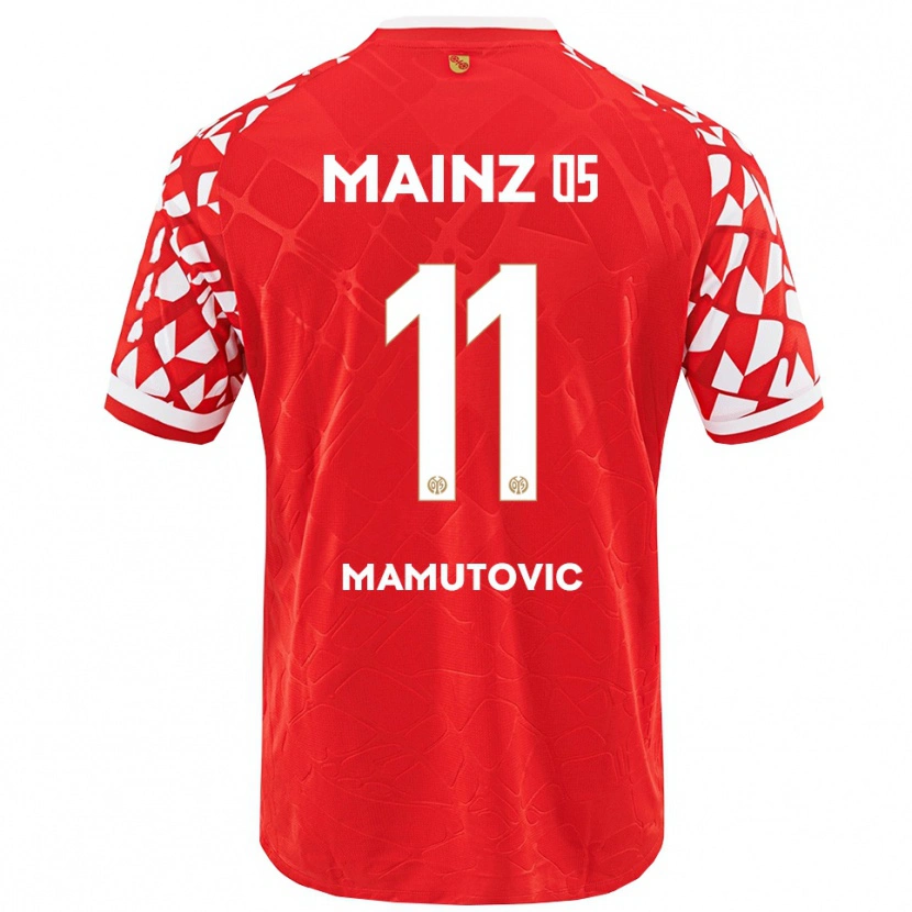 Danxen Dzieci David Mamutovic #11 Czerwony Biały Domowa Koszulka 2025/26 Koszulki Klubowe