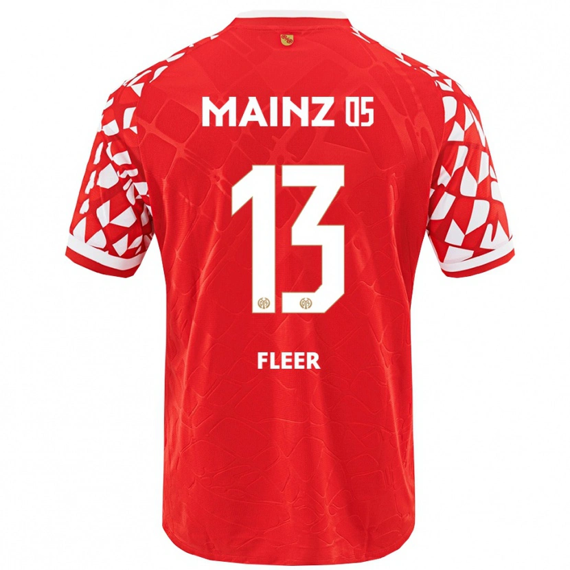 Danxen Dzieci Mattis Fleer #13 Czerwony Biały Domowa Koszulka 2025/26 Koszulki Klubowe