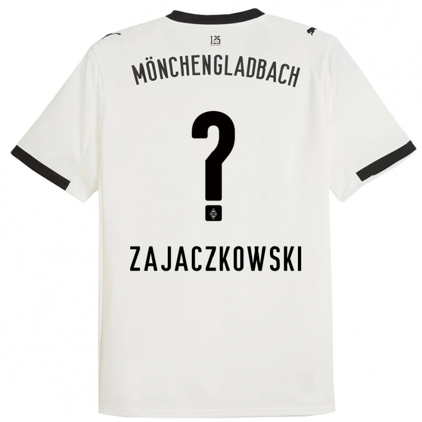 Danxen Dzieci Vincent Zajaczkowski #0 Biały Czarny Domowa Koszulka 2025/26 Koszulki Klubowe