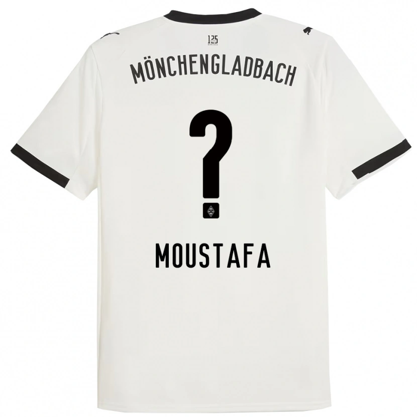 Danxen Dzieci Seif Ashraf Moustafa #0 Biały Czarny Domowa Koszulka 2025/26 Koszulki Klubowe