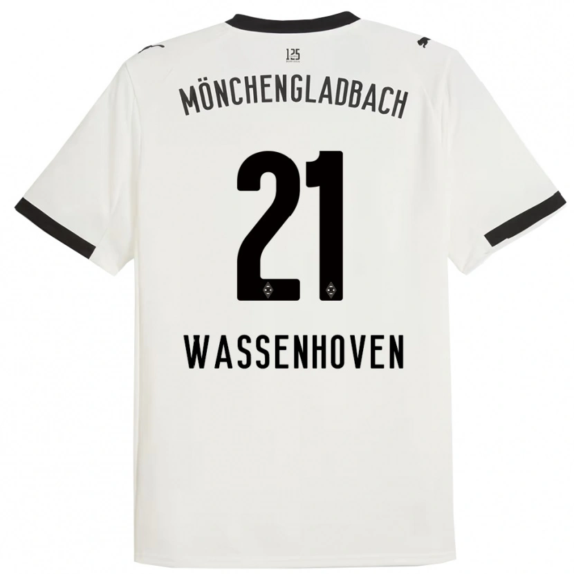 Danxen Dzieci Michelle Wassenhoven #21 Biały Czarny Domowa Koszulka 2025/26 Koszulki Klubowe