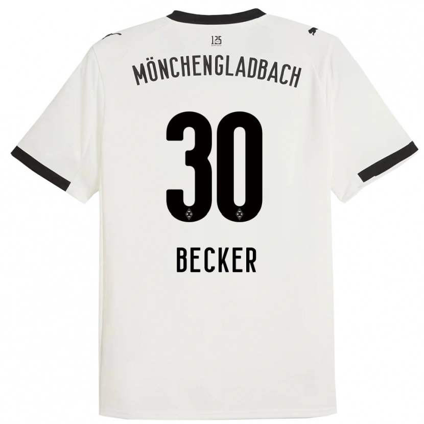 Danxen Dzieci Benjamin Becker #30 Biały Czarny Domowa Koszulka 2025/26 Koszulki Klubowe