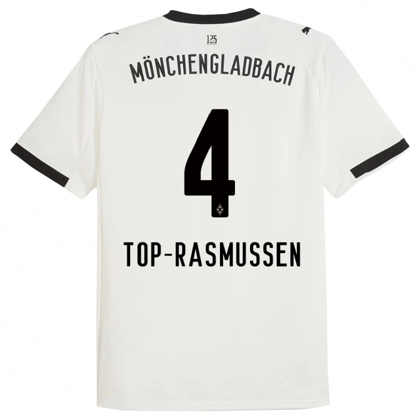 Danxen Dzieci Tristan Top-Rasmussen #4 Biały Czarny Domowa Koszulka 2025/26 Koszulki Klubowe