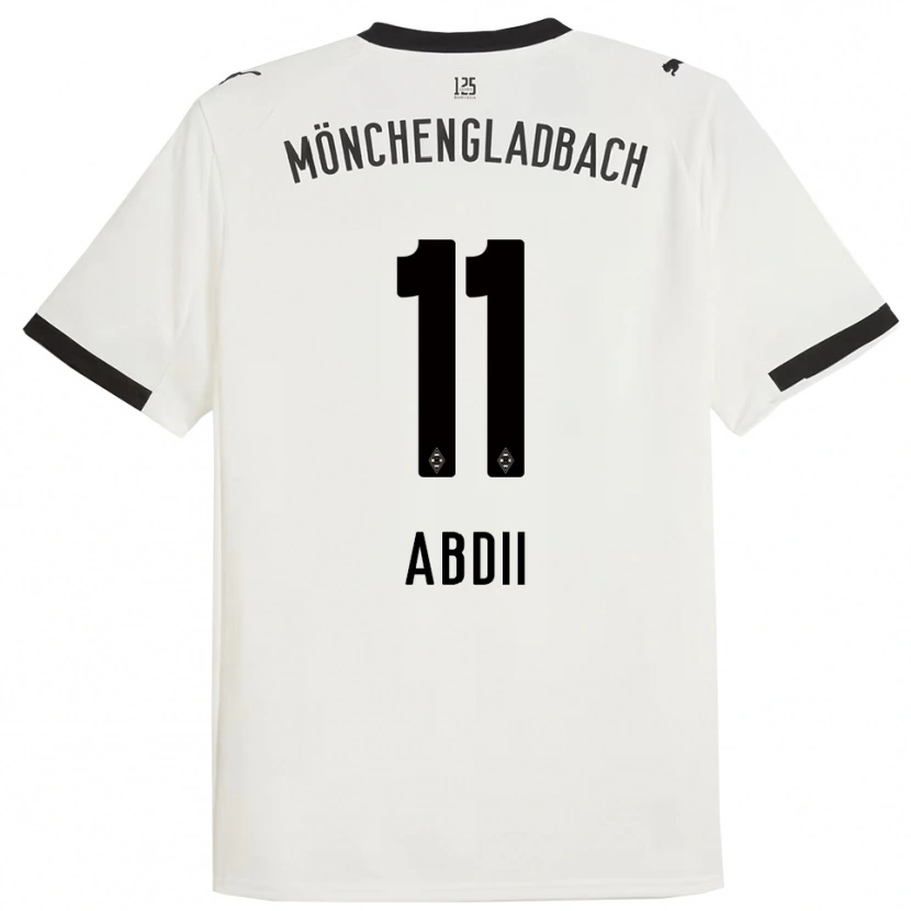 Danxen Dzieci Alina Abdii #11 Biały Czarny Domowa Koszulka 2025/26 Koszulki Klubowe