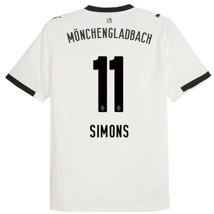 Danxen Dzieci Kelly Simons #11 Biały Czarny Domowa Koszulka 2025/26 Koszulki Klubowe