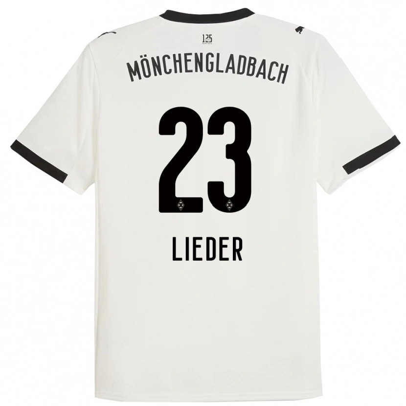 Danxen Dzieci Michel Lieder #23 Biały Czarny Domowa Koszulka 2025/26 Koszulki Klubowe