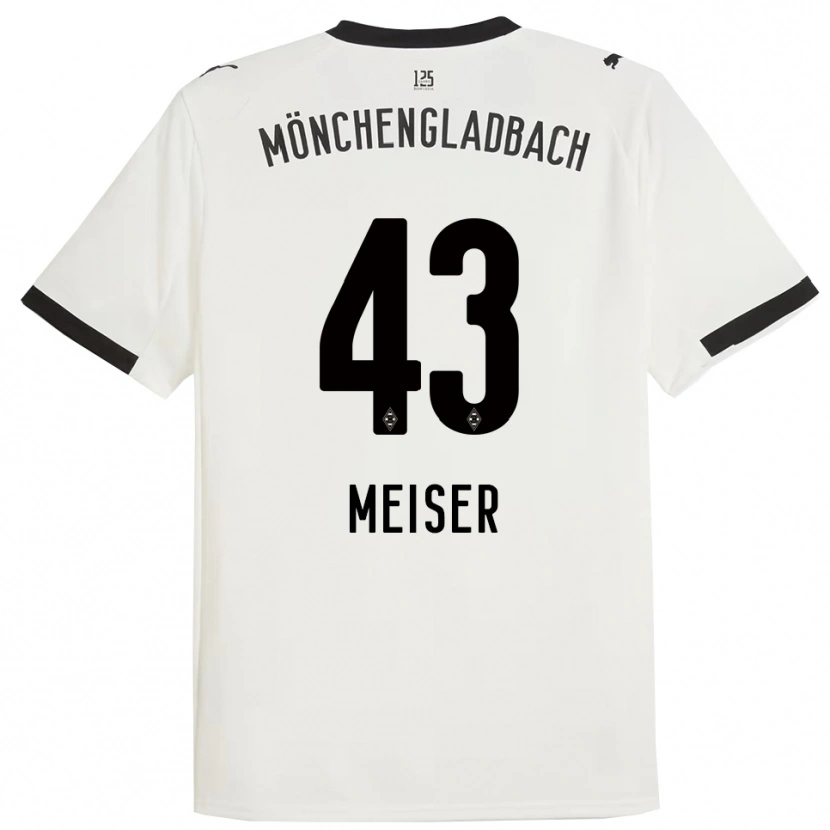 Danxen Dzieci Tyler Meiser #43 Biały Czarny Domowa Koszulka 2025/26 Koszulki Klubowe