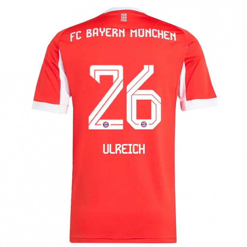 Danxen Dzieci Sven Ulreich #26 Biały Czerwony Domowa Koszulka 2025/26 Koszulki Klubowe