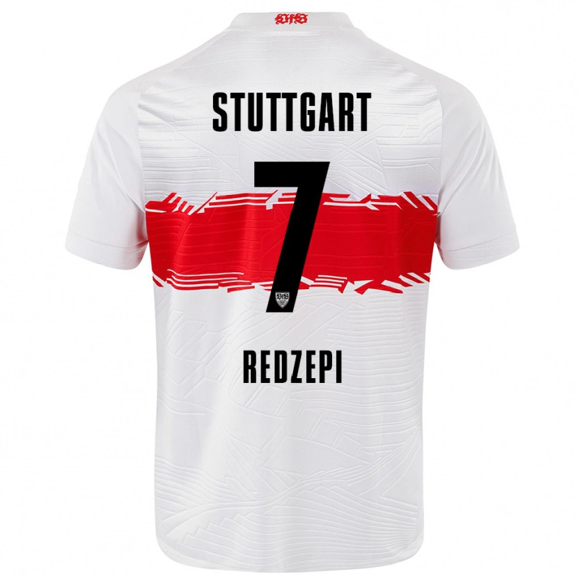 Danxen Dzieci Dafina Redzepi #7 Biały Czerwony Domowa Koszulka 2025/26 Koszulki Klubowe