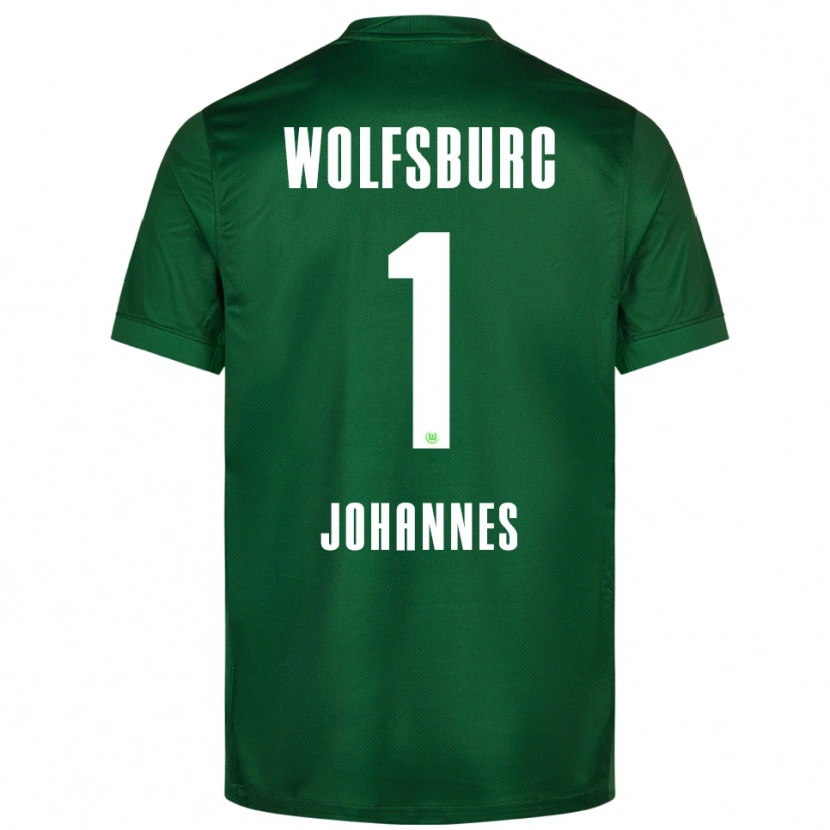 Danxen Dzieci Stina Johannes #1 Zielony Biały Domowa Koszulka 2025/26 Koszulki Klubowe