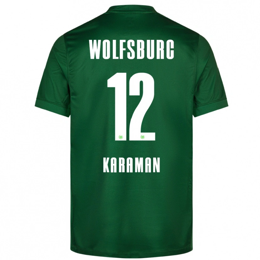 Danxen Dzieci Tarik Karaman #12 Zielony Biały Domowa Koszulka 2025/26 Koszulki Klubowe