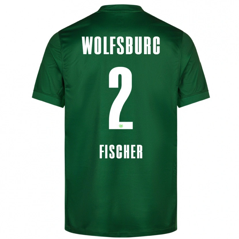 Danxen Dzieci Kilian Fischer #2 Zielony Biały Domowa Koszulka 2025/26 Koszulki Klubowe