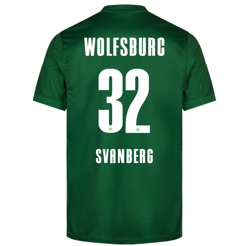 Danxen Dzieci Mattias Svanberg #32 Zielony Biały Domowa Koszulka 2025/26 Koszulki Klubowe