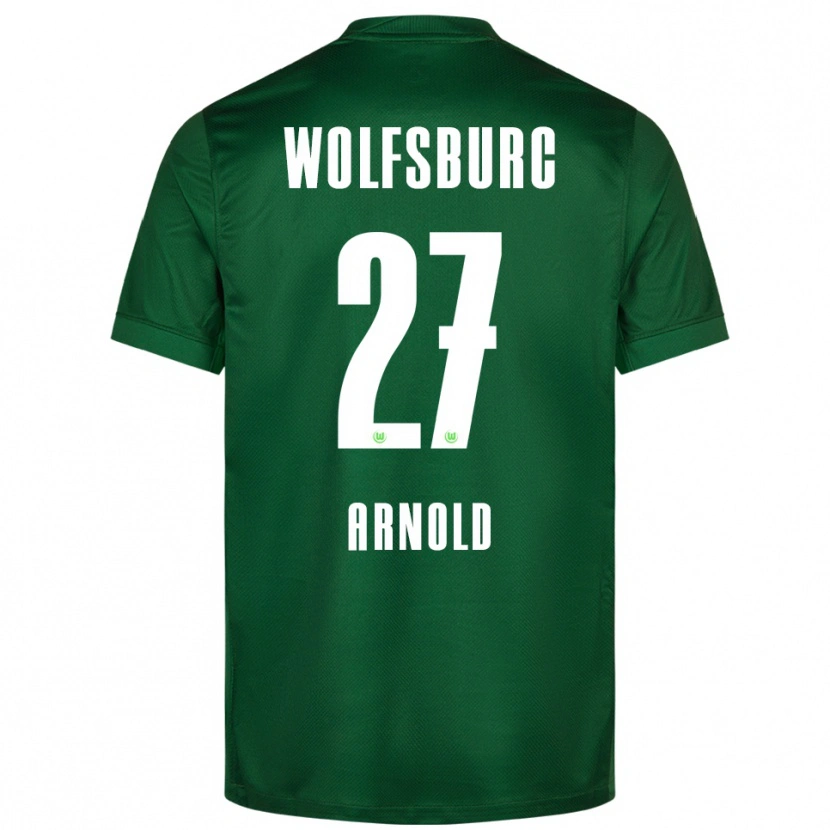 Danxen Dzieci Maximilian Arnold #27 Zielony Biały Domowa Koszulka 2025/26 Koszulki Klubowe