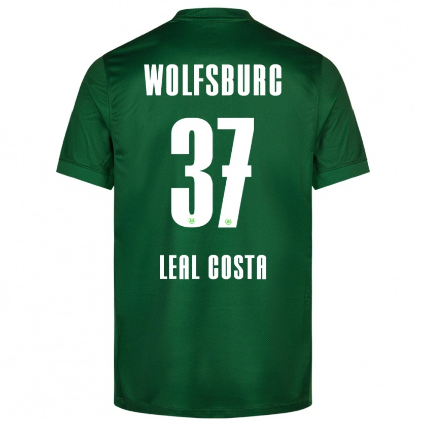 Danxen Dzieci David Leal Costa #37 Zielony Biały Domowa Koszulka 2025/26 Koszulki Klubowe