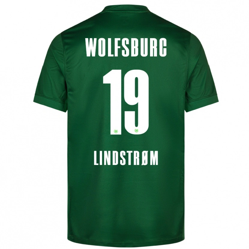 Danxen Dzieci Jesper Lindstrøm #19 Zielony Biały Domowa Koszulka 2025/26 Koszulki Klubowe