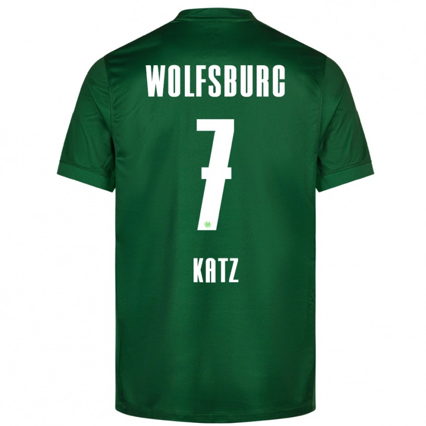 Danxen Dzieci Bruno Katz #7 Zielony Biały Domowa Koszulka 2025/26 Koszulki Klubowe