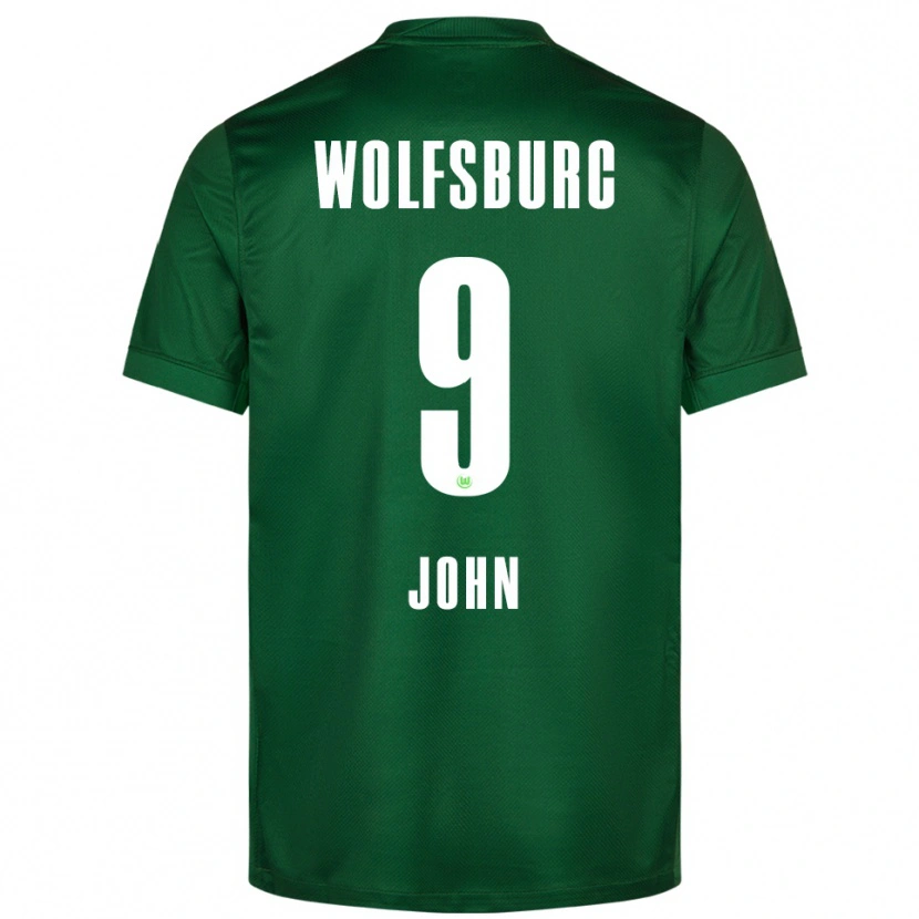 Danxen Dzieci Michael John #9 Zielony Biały Domowa Koszulka 2025/26 Koszulki Klubowe