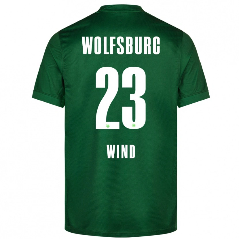 Danxen Dzieci Jonas Wind #23 Zielony Biały Domowa Koszulka 2025/26 Koszulki Klubowe