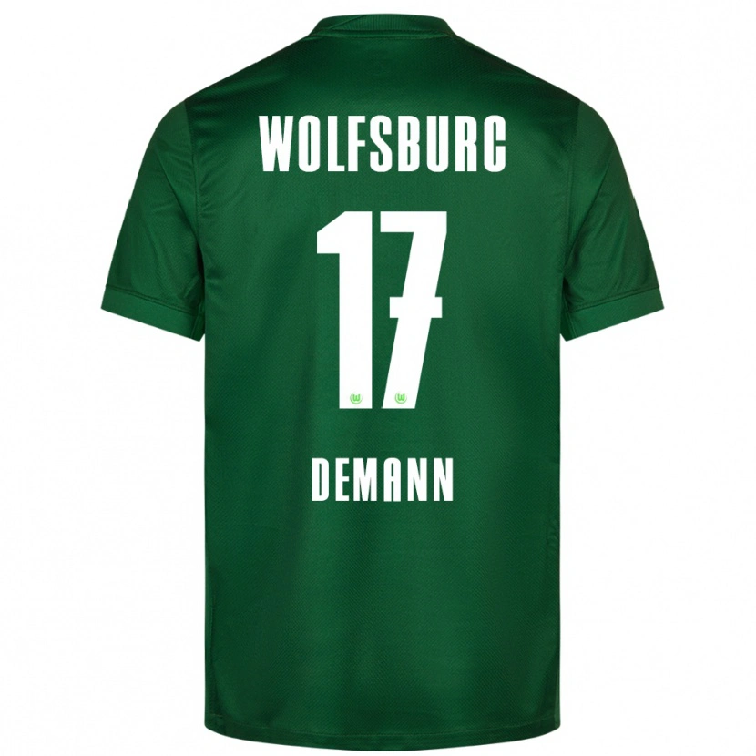 Danxen Dzieci Kristin Demann #17 Zielony Biały Domowa Koszulka 2025/26 Koszulki Klubowe
