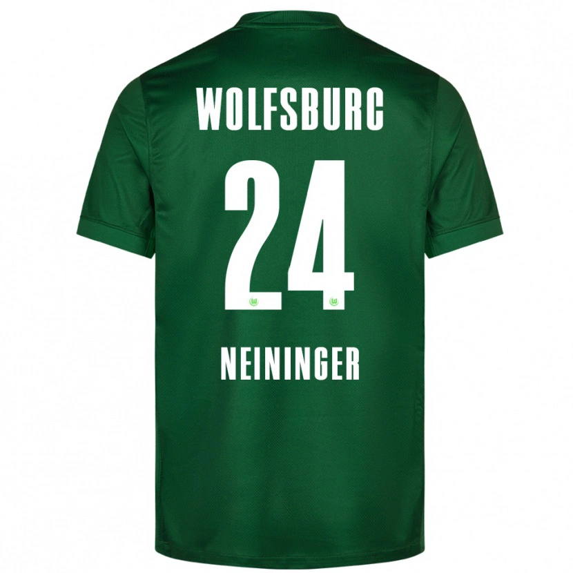 Danxen Dzieci Tim Neininger #24 Zielony Biały Domowa Koszulka 2025/26 Koszulki Klubowe