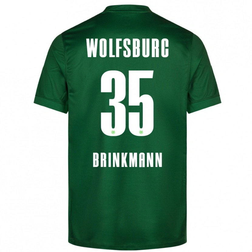 Danxen Dzieci Karla Brinkmann #35 Zielony Biały Domowa Koszulka 2025/26 Koszulki Klubowe
