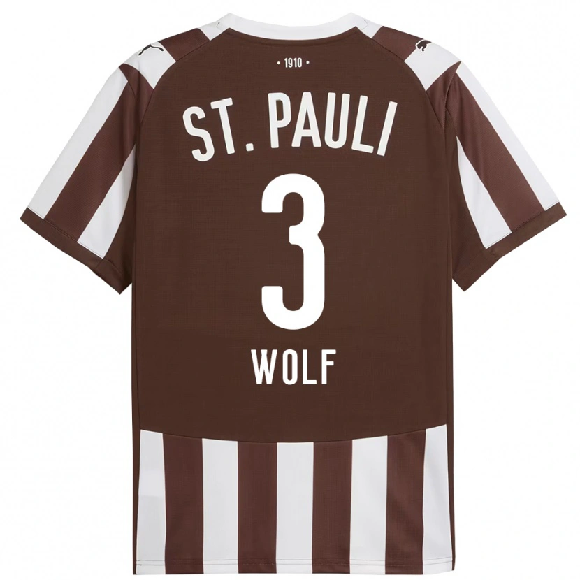 Danxen Dzieci Raphael Wolf #3 Kawa Z Mlekiem Biały Domowa Koszulka 2025/26 Koszulki Klubowe