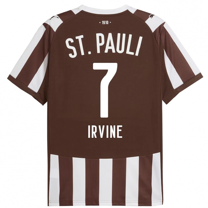 Danxen Dzieci Jackson Irvine #7 Kawa Z Mlekiem Biały Domowa Koszulka 2025/26 Koszulki Klubowe
