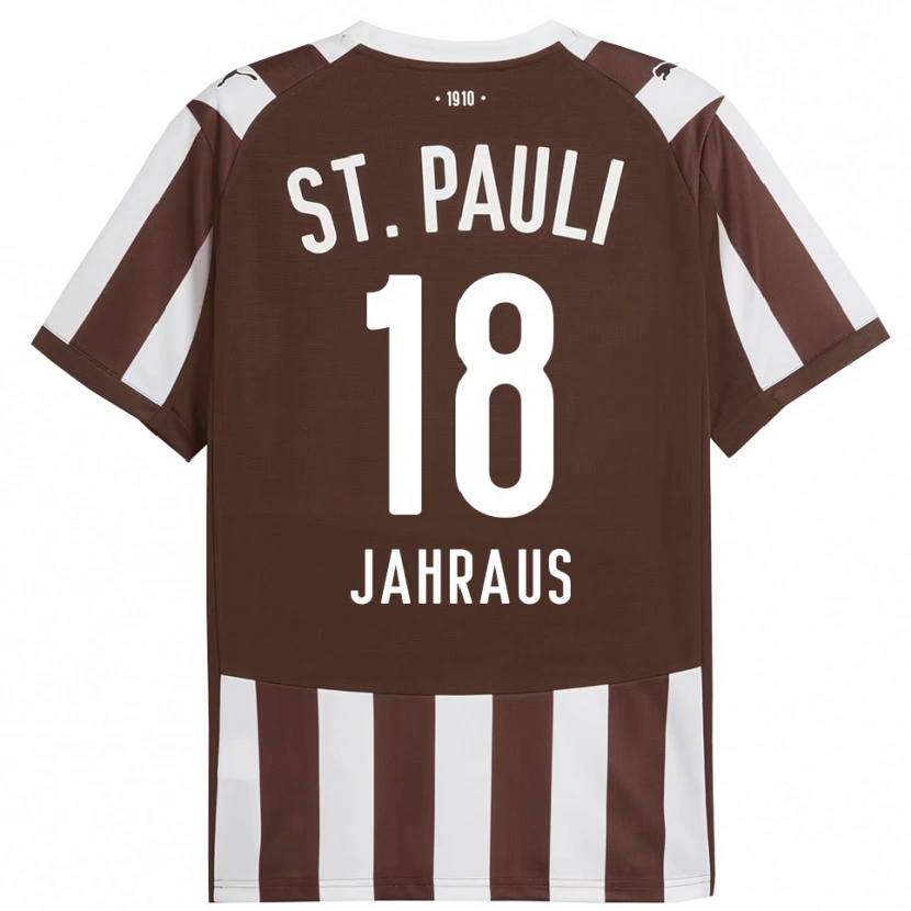 Danxen Dzieci Luis Jahraus #18 Kawa Z Mlekiem Biały Domowa Koszulka 2025/26 Koszulki Klubowe