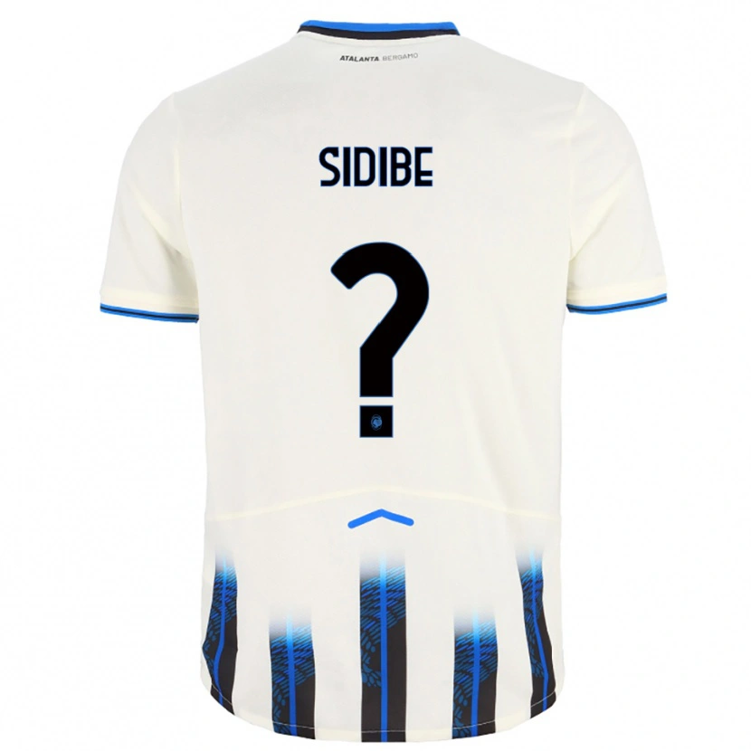 Danxen Dzieci Alassane Sidibe #0 Biały Niebieski Wyjazdowa Koszulka 2025/26 Koszulki Klubowe