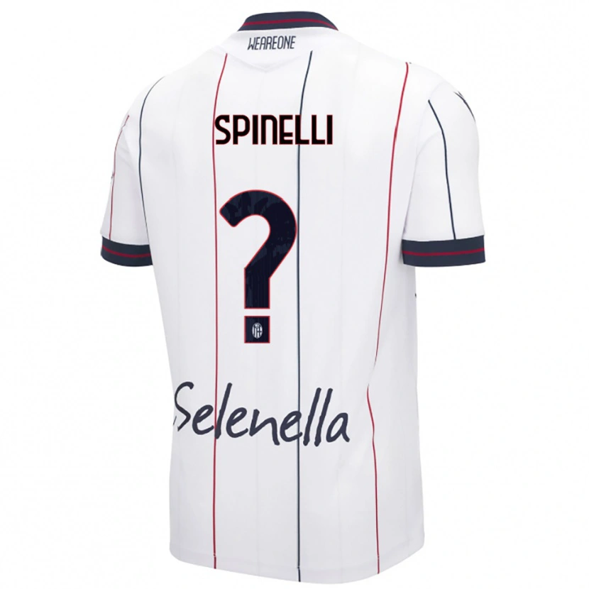 Danxen Dzieci Giorgia Spinelli #0 Biały Królewski Niebieski Wyjazdowa Koszulka 2025/26 Koszulki Klubowe