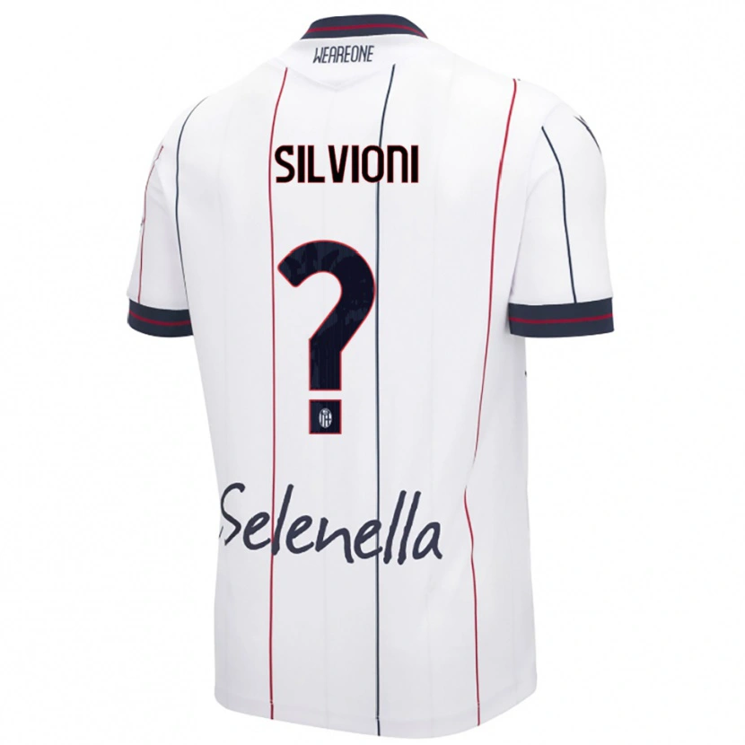 Danxen Dzieci Ludovica Silvioni #0 Biały Królewski Niebieski Wyjazdowa Koszulka 2025/26 Koszulki Klubowe
