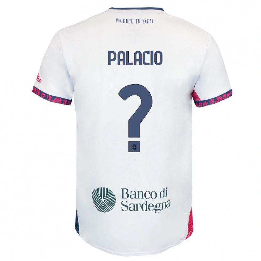 Danxen Dzieci Diego Palacio #0 Biały Granatowy Czerwony Wyjazdowa Koszulka 2025/26 Koszulki Klubowe