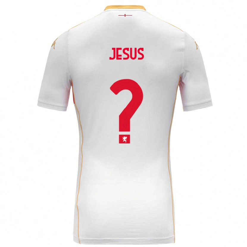 Danxen Dzieci Elton Jesus #0 Biały Czerwony Wyjazdowa Koszulka 2025/26 Koszulki Klubowe