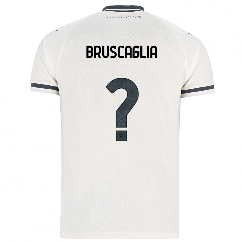 Danxen Dzieci Lukas Bruscaglia #0 Biały Granatowy Wyjazdowa Koszulka 2025/26 Koszulki Klubowe