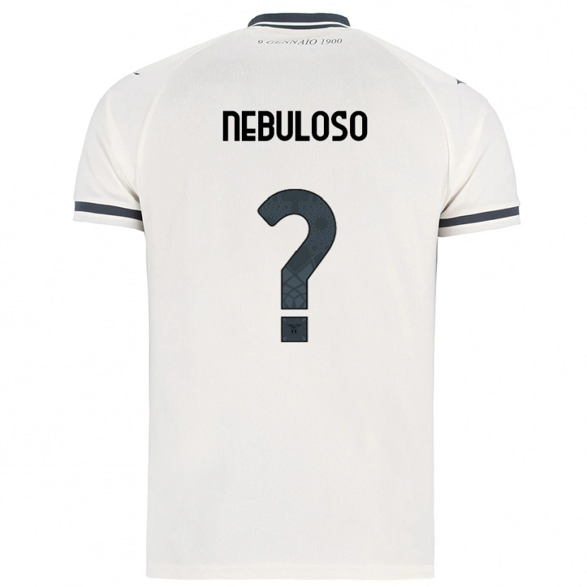 Danxen Dzieci Giulio Nebuloso #0 Biały Granatowy Wyjazdowa Koszulka 2025/26 Koszulki Klubowe