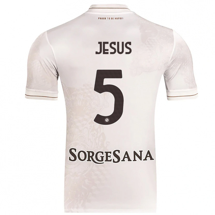 Danxen Dzieci Juan Jesus #5 Szampański Brązowy Wyjazdowa Koszulka 2025/26 Koszulki Klubowe