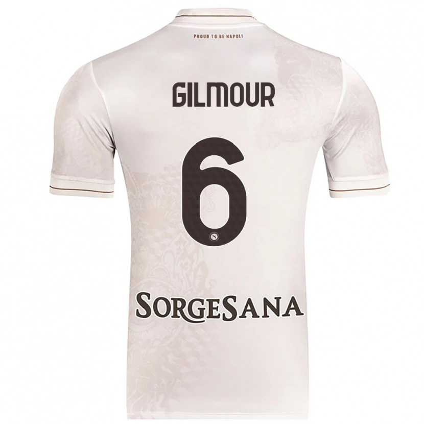 Danxen Dzieci Billy Gilmour #6 Szampański Brązowy Wyjazdowa Koszulka 2025/26 Koszulki Klubowe