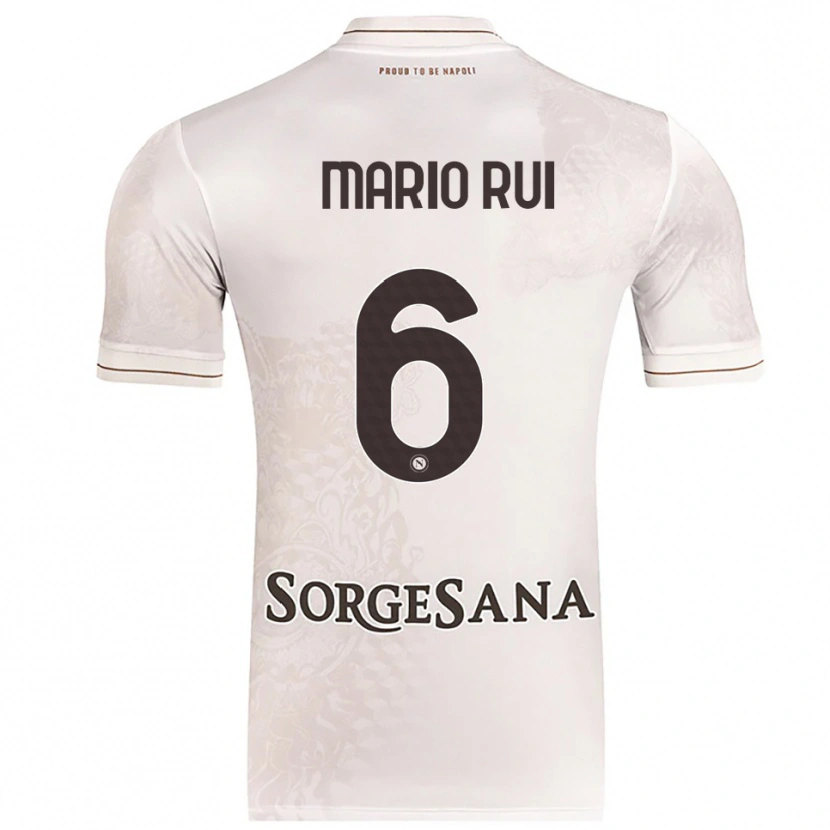 Danxen Dzieci Mario Rui #6 Szampański Brązowy Wyjazdowa Koszulka 2025/26 Koszulki Klubowe