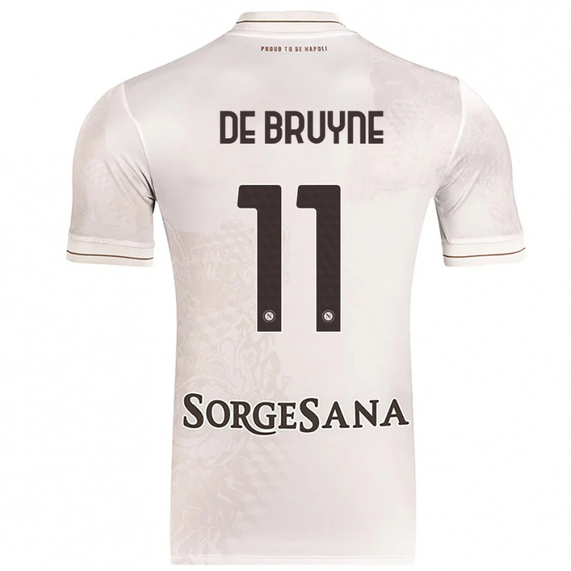 Danxen Dzieci Kevin De Bruyne #11 Szampański Brązowy Wyjazdowa Koszulka 2025/26 Koszulki Klubowe