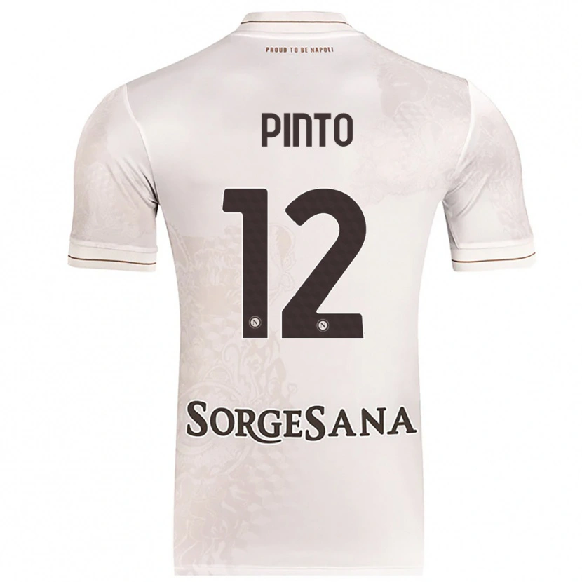 Danxen Dzieci Ciro Pinto #12 Szampański Brązowy Wyjazdowa Koszulka 2025/26 Koszulki Klubowe