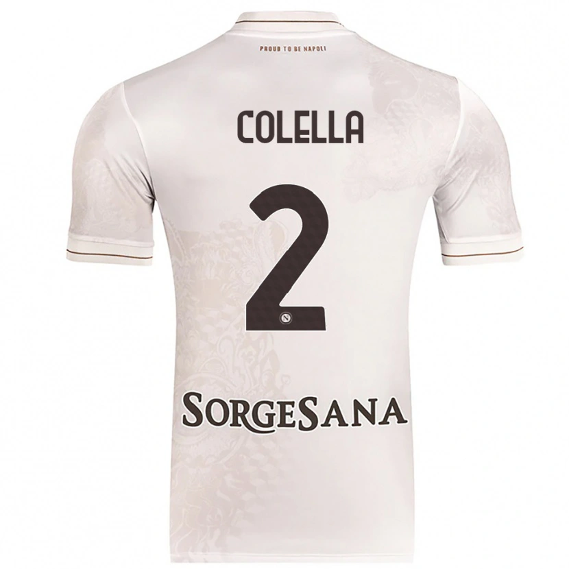 Danxen Dzieci Raffaele Colella #2 Szampański Brązowy Wyjazdowa Koszulka 2025/26 Koszulki Klubowe