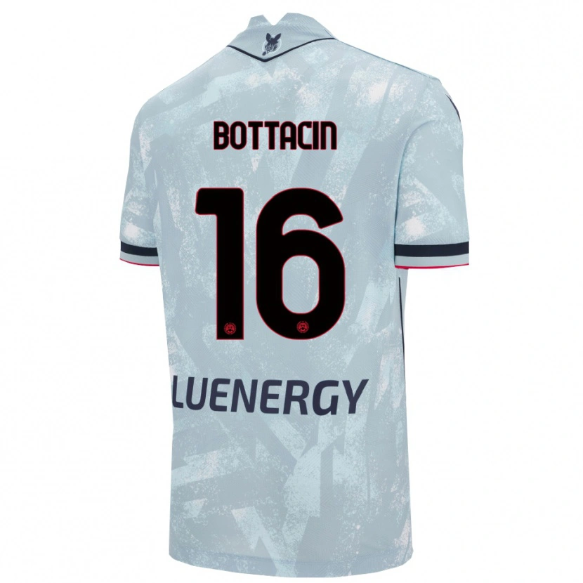 Danxen Dzieci Enrico Bottacin #16 Jasnoniebieski Czarny Wyjazdowa Koszulka 2025/26 Koszulki Klubowe